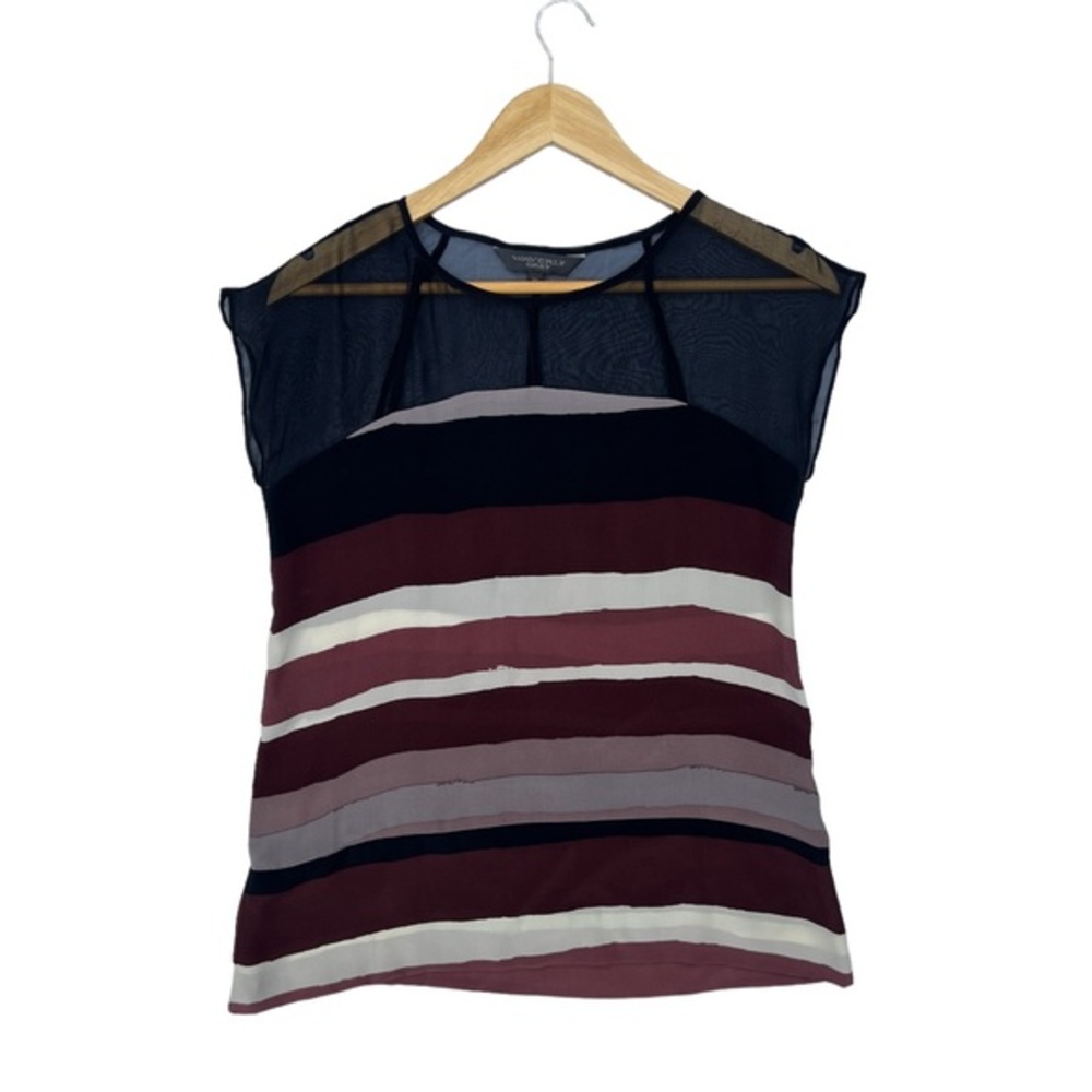 Waverly Grey 100% Silk Top‎